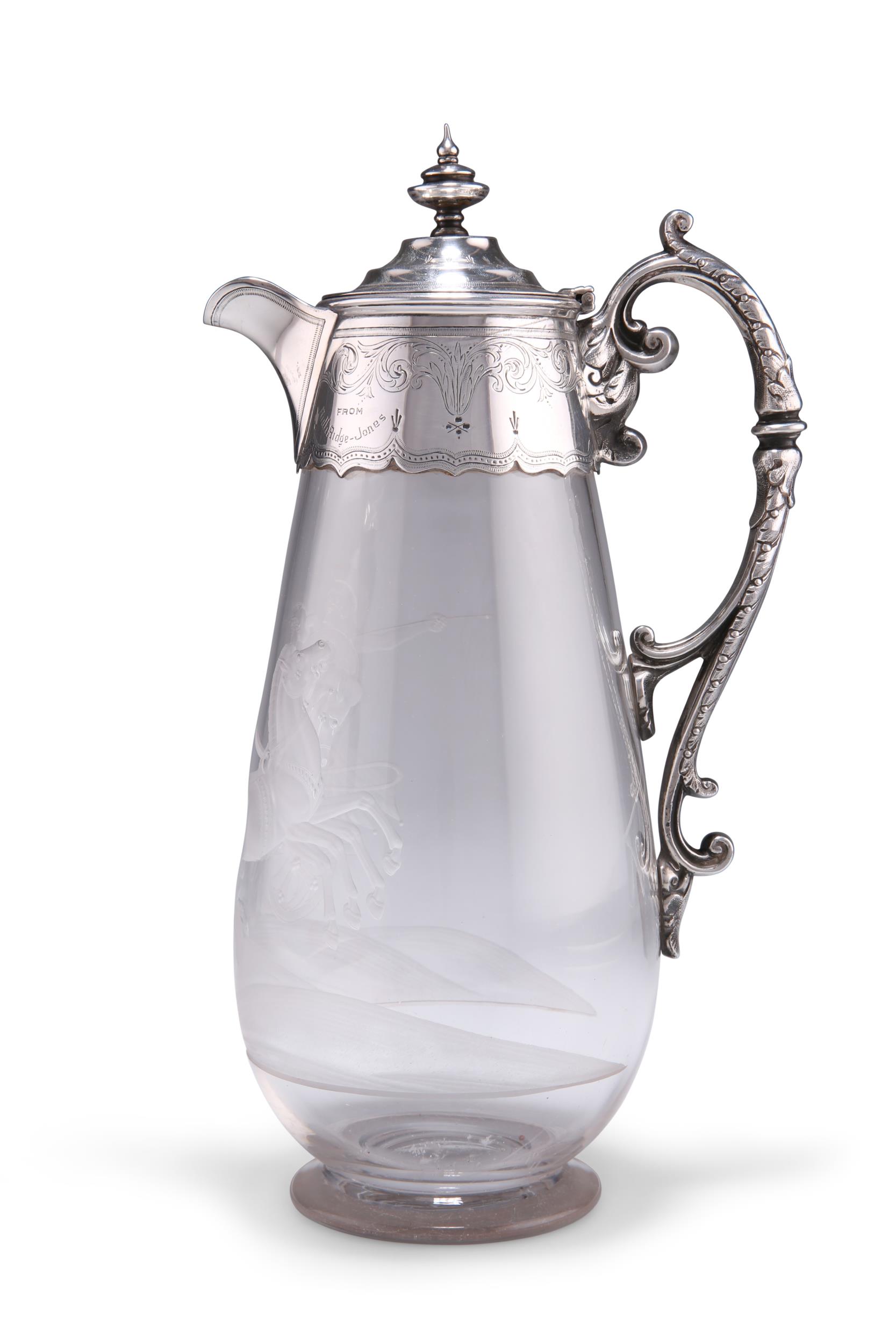 A FINE VICTORIAN SILVER-MOUNTED CLARET JUG - Image 6 of 10