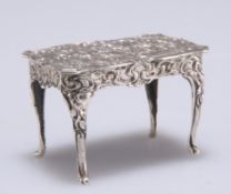 A GERMAN SILVER MINIATURE TABLE