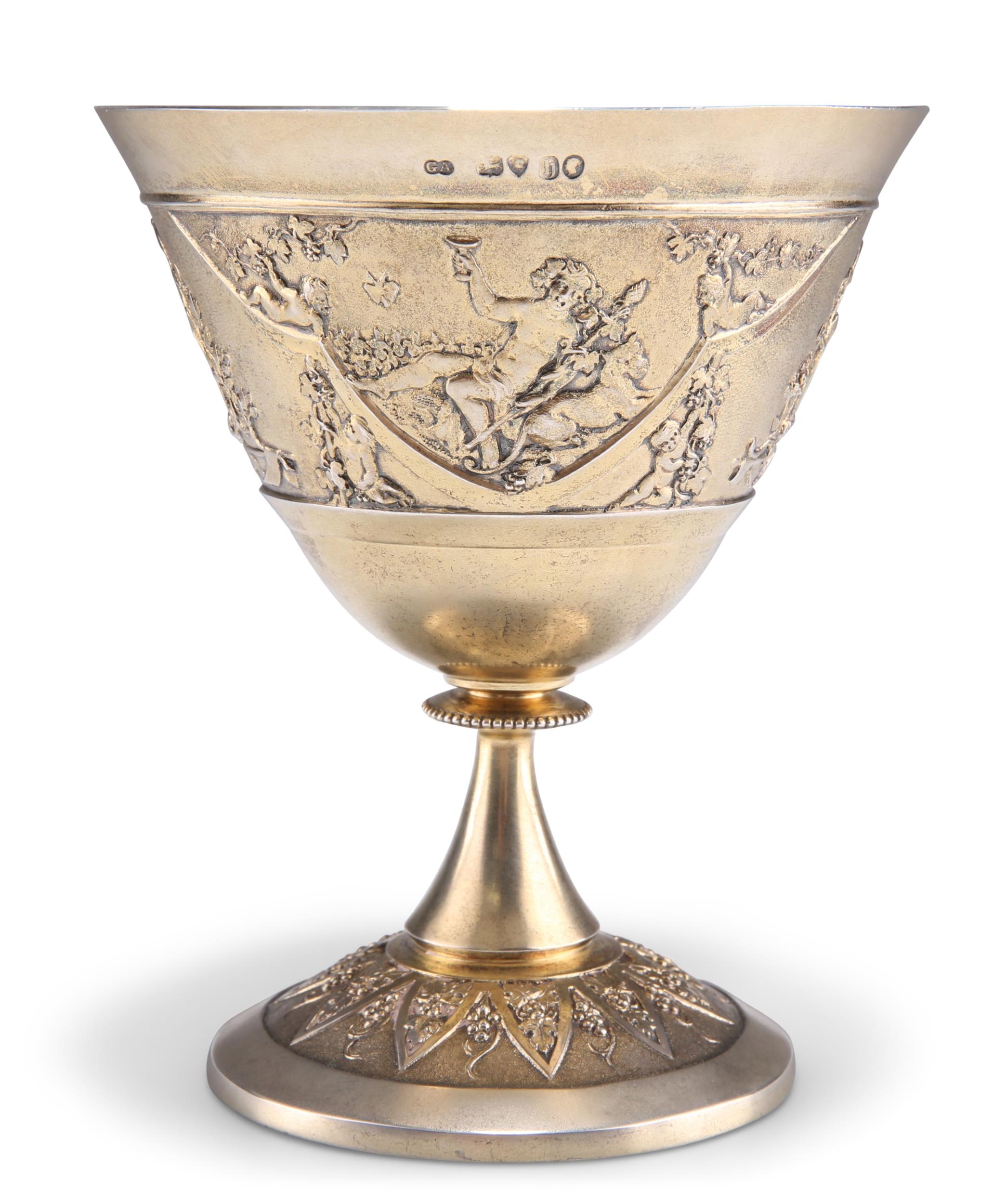 A RARE VICTORIAN SILVER-GILT GOBLET - Image 2 of 8