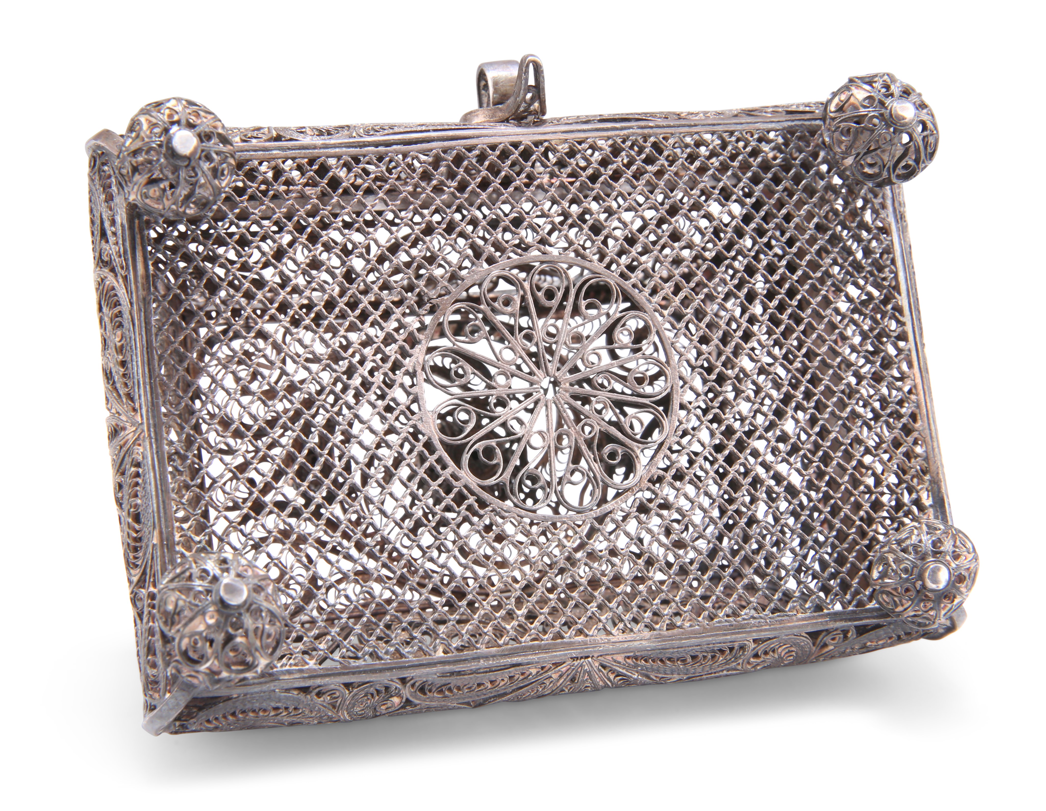 A 19TH CENTURY RUSSIAN SILVER FILIGREE CASKET - Image 5 of 6