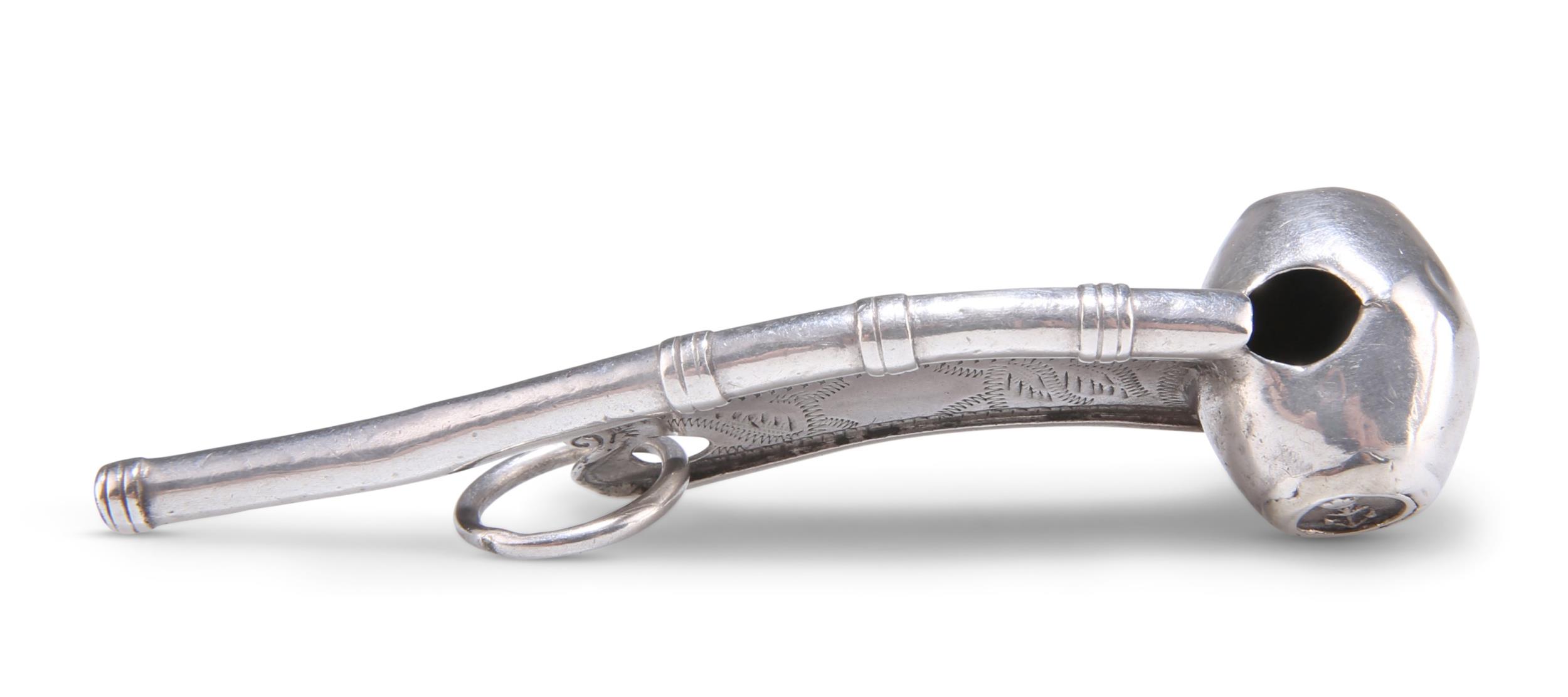 A VICTORIAN SILVER BOSUN'S WHISTLE - Image 6 of 6