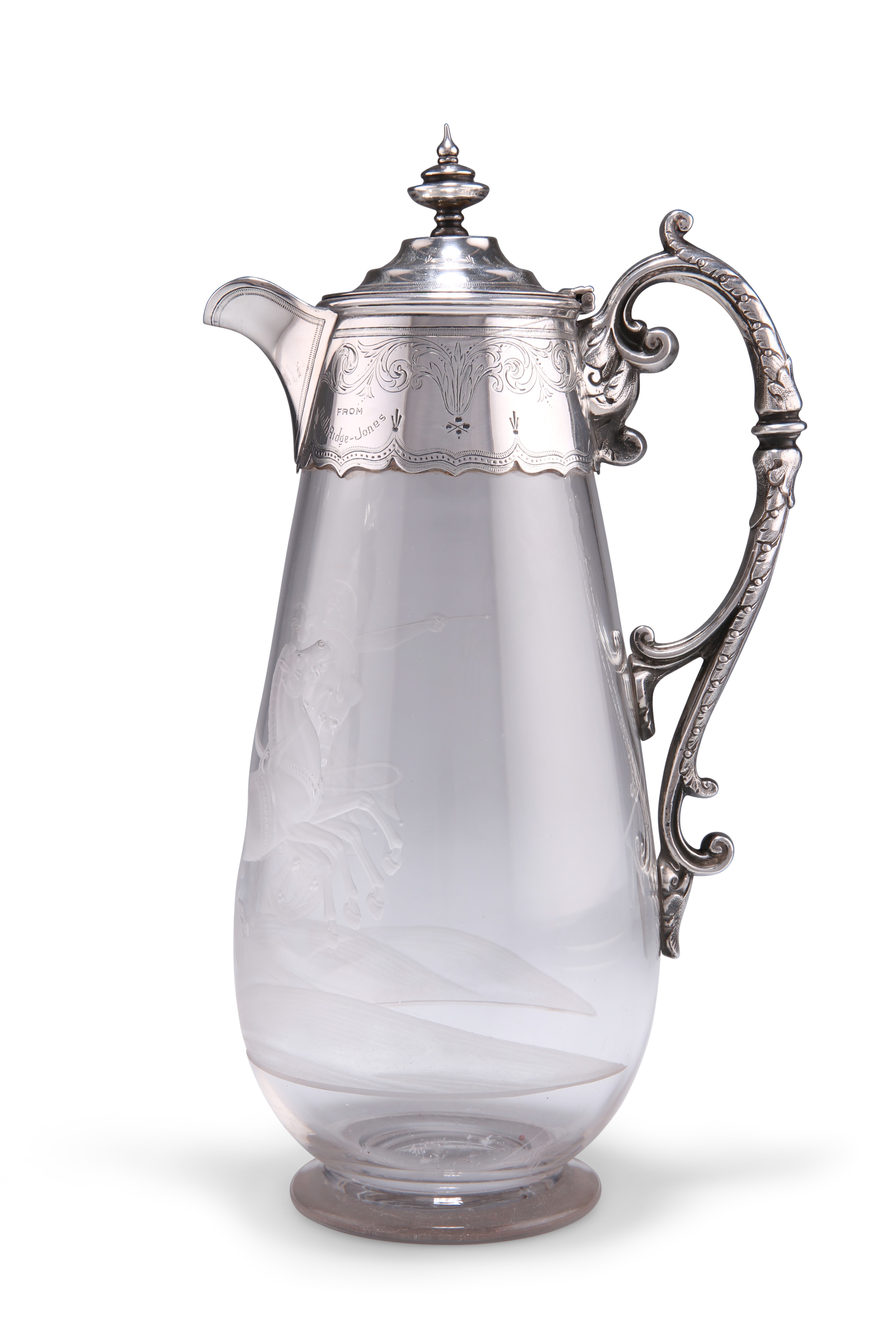 A FINE VICTORIAN SILVER-MOUNTED CLARET JUG - Image 5 of 10