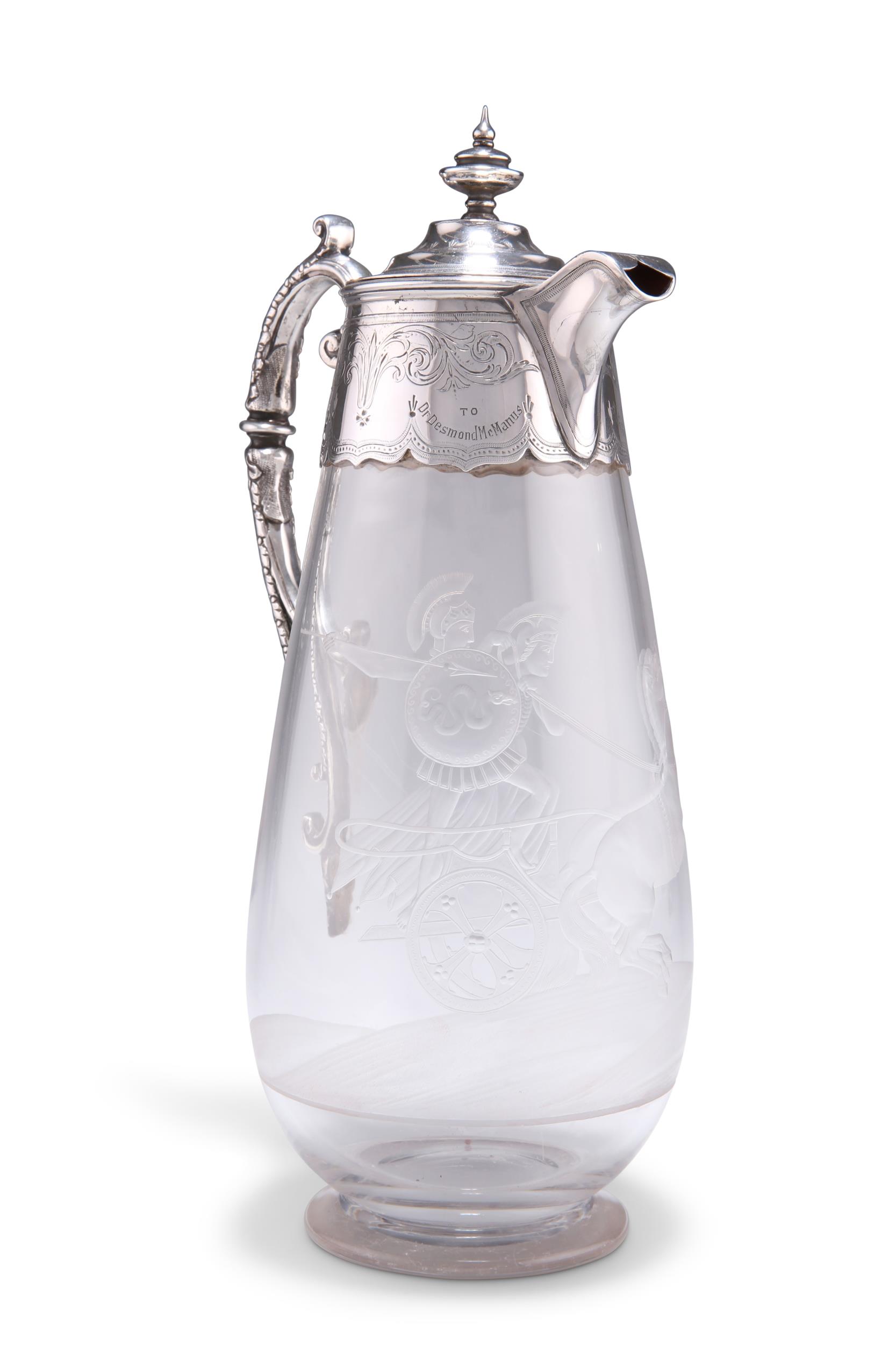 A FINE VICTORIAN SILVER-MOUNTED CLARET JUG - Image 2 of 10