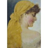 CONTINENTAL SCHOOL, PORTRAIT OF A YOUNG LADY, HEAD AND SHOULDERS