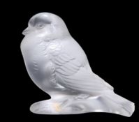 RENÉ LALIQUE (FRENCH, 1860-1945), A 'MOINEAU FIER' PAPERWEIGHT