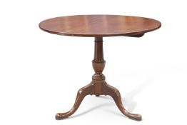 A GEORGE III-STYLE MAHOGANY TILT-TOP TRIPOD TABLE