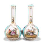 A PAIR OF HELENA WOLFSOHN BOTTLE VASES AND COVERS