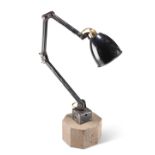 A 1950S MEMLITE INDUSTRIAL ANGLEPOISE LAMP