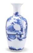 A CHINESE BLUE AND WHITE VASE