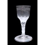 A WINE GLASS, CIRCA 1770