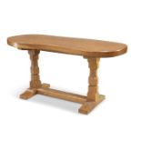 ROBERT THOMPSON OF KILBURN, A MOUSEMAN OAK KIDNEY-SHAPED SIDE TABLE