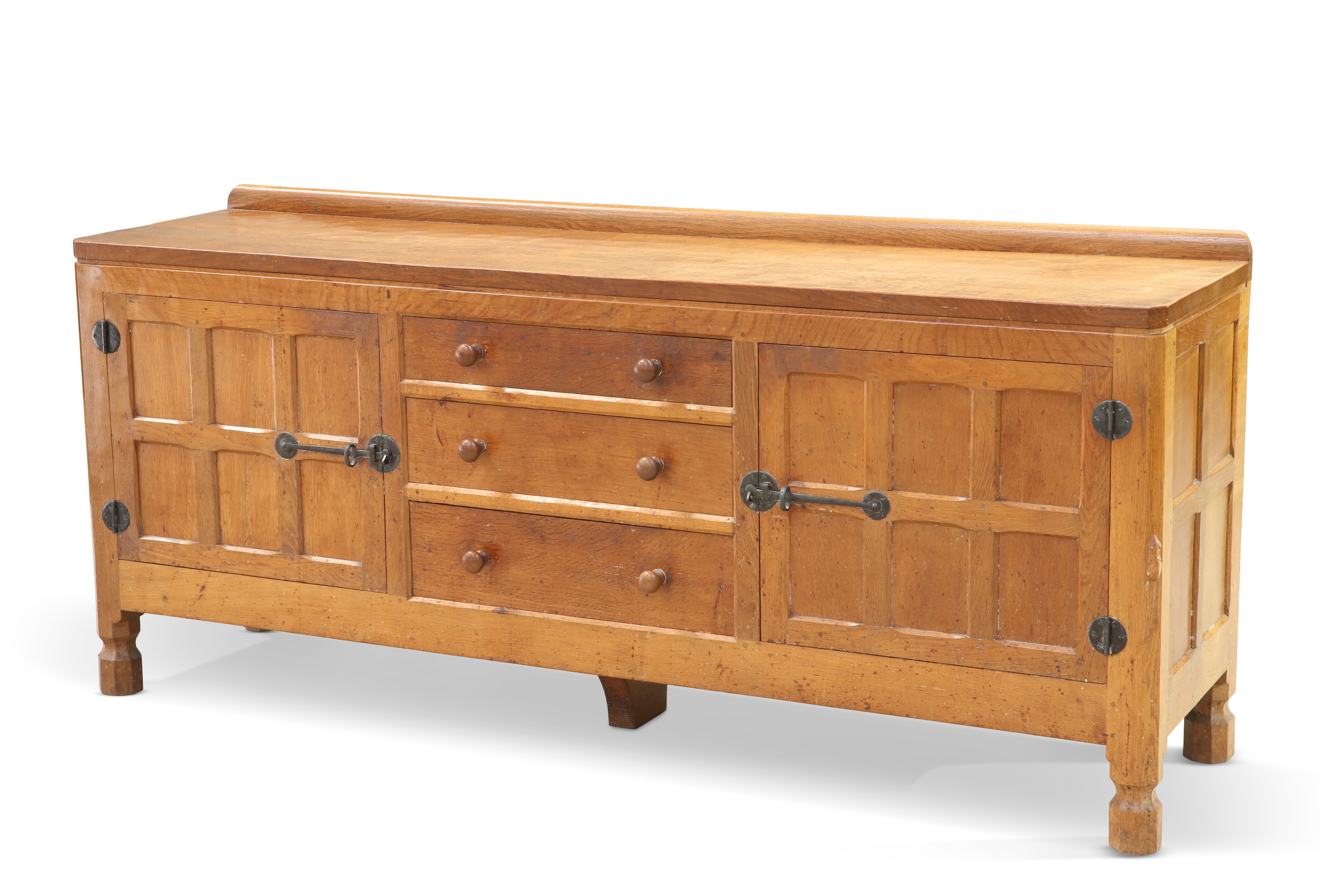 ROBERT THOMPSON OF KILBURN, A MOUSEMAN OAK SIDEBOARD