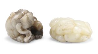 TWO CHINESE JADE CARVINGS