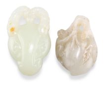 TWO CHINESE JADE CARVINGS