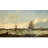 JOHN CALLOW (1822-1878), ON THE MERSEY