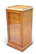 A LATE VICTORIAN MAHOGANY COLLECTOR'S CABINET