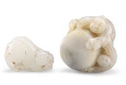 TWO CHINESE JADE CARVINGS