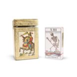 A VINTAGE ITALIAN TAROT CARDS BOX