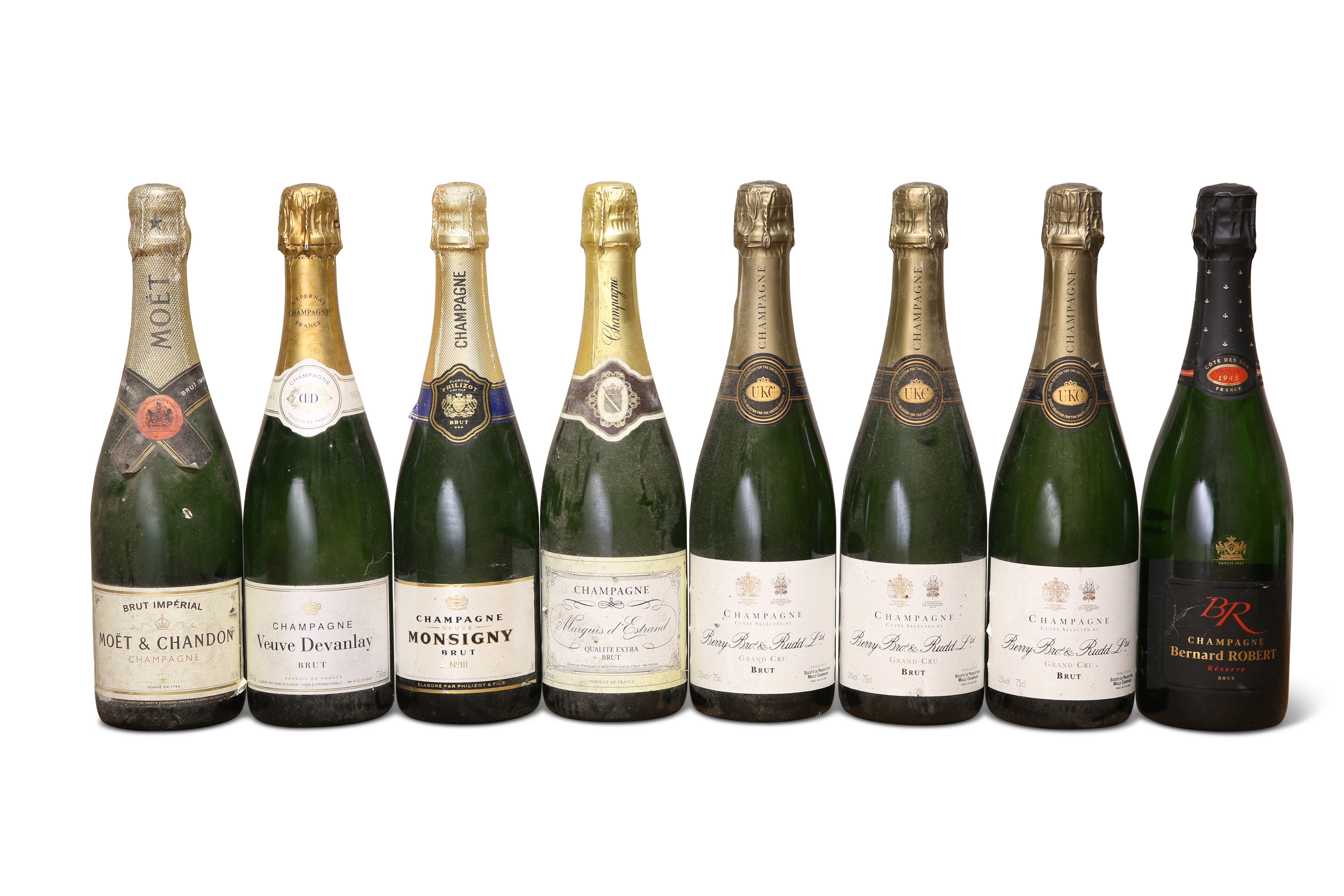 MIXED LOT OF VARIOUS CHAMPAGNES (8 BOTTLES)