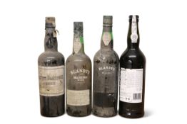 MIXED LOT OF SHERRY, PORT AND MADEIRA (4 BOTTLES)