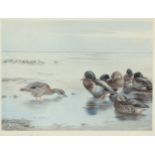 ARCHIBALD THORBURN (1860-1935), FOUR PENCIL SIGNED COLOUR PRINTS