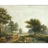 ENGLISH SCHOOL (19TH CENTURY), PASTORAL LANDSCAPES, A PAIR