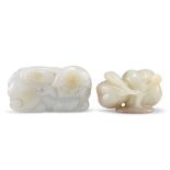 TWO CHINESE JADE CARVINGS