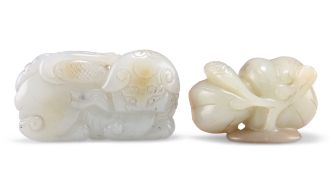 TWO CHINESE JADE CARVINGS