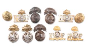 A SMALL COLLECTION OF OFFICERS' PATTERN BADGES