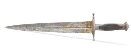 A LATE 19TH CENTURY RUSSIAN HUNTING DAGGER