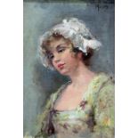 CONTINENTAL SCHOOL, PORTRAIT OF A LADY,