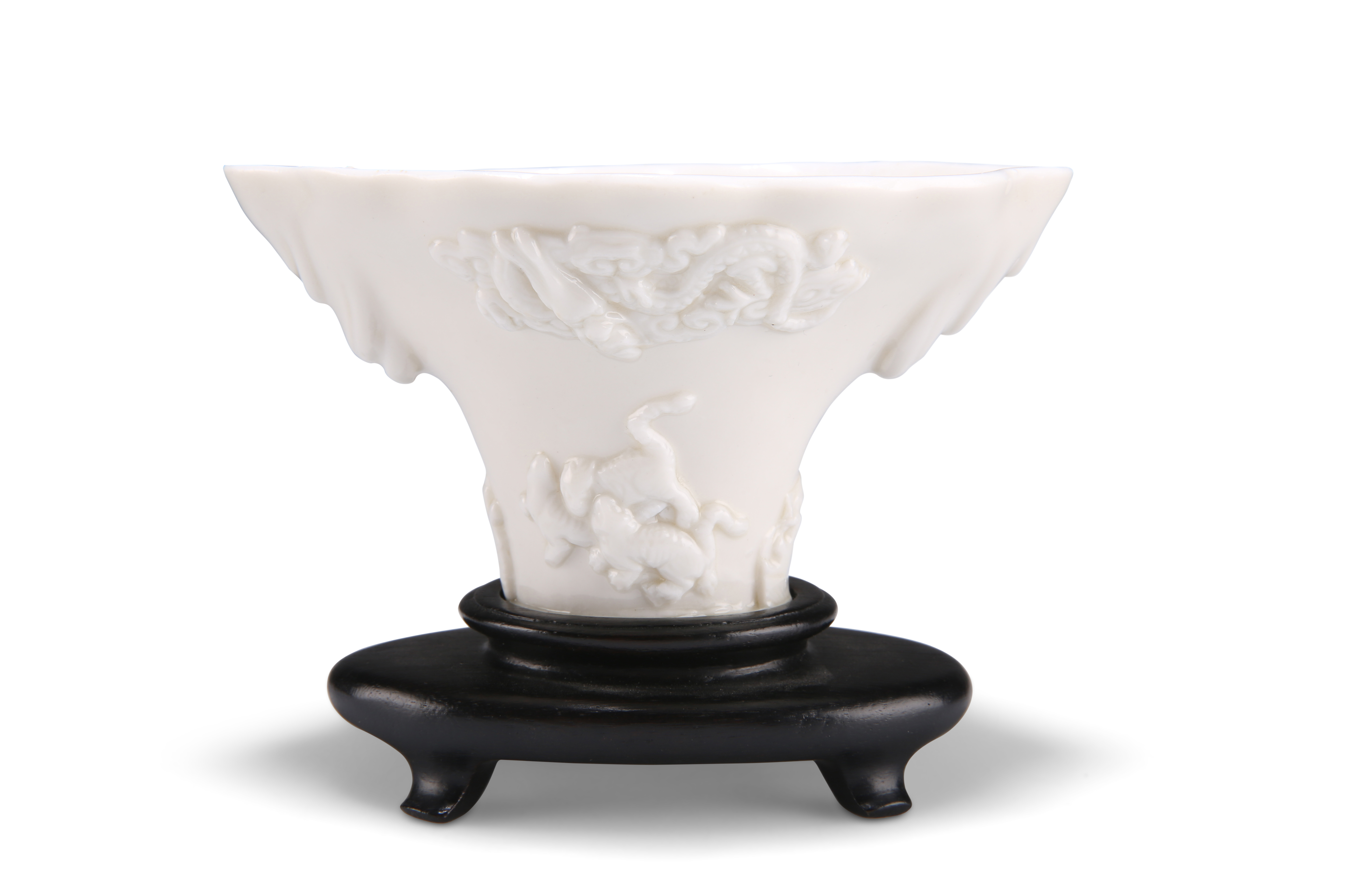 A CHINESE BLANC DE CHINE LIBATION CUP