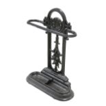 A VICTORIAN CAST IRON STICK STAND