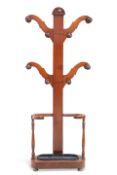 A VICTORIAN MAHOGANY HALL STAND