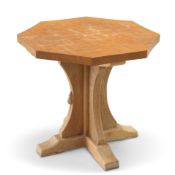 ROBERT THOMPSON OF KILBURN, A MOUSEMAN OAK COFFEE TABLE