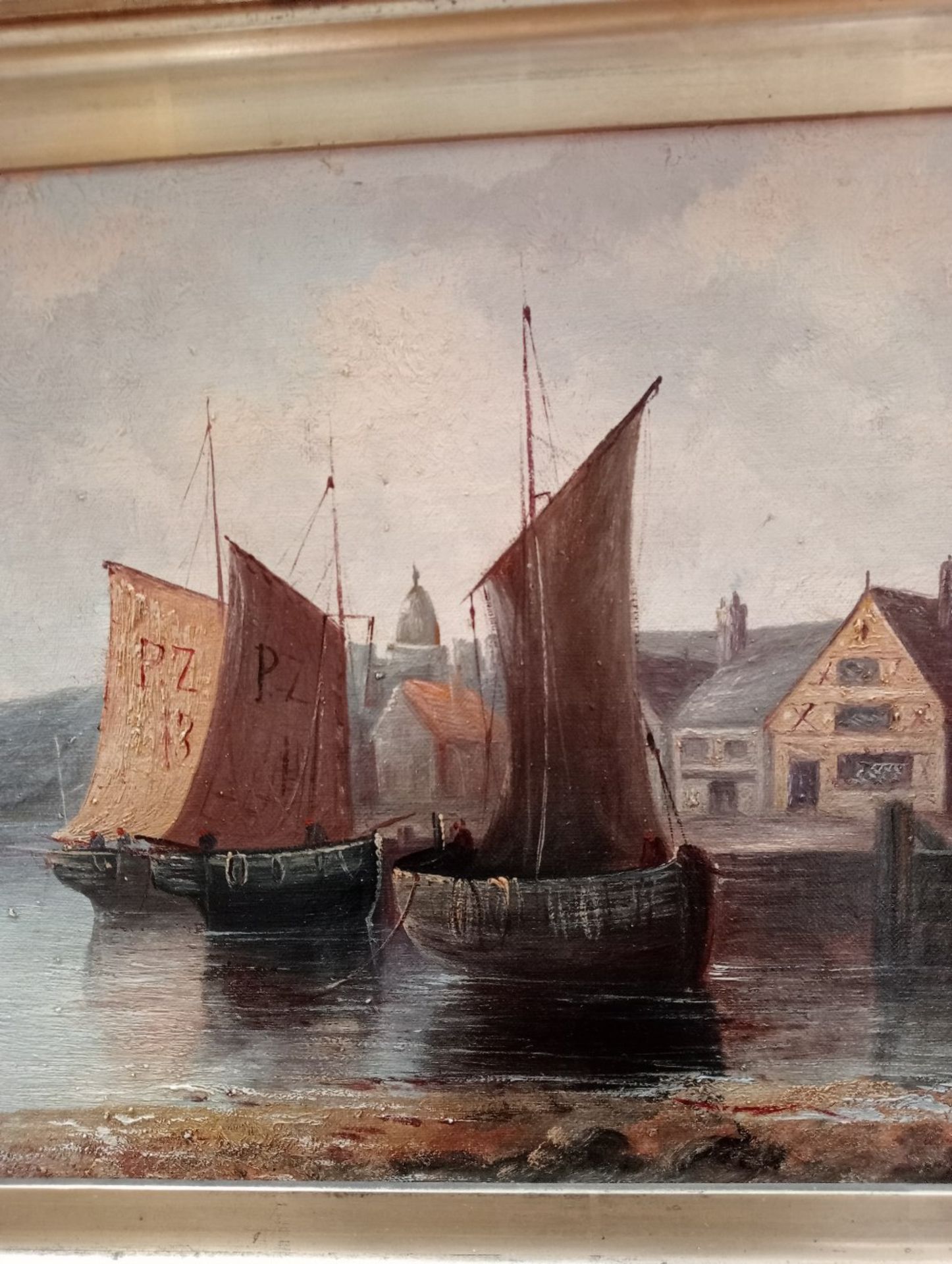 CONTINENTAL SCHOOL (19TH CENTURY), PENZANCE HARBOUR AND CONTINENTAL HARBOUR SCENE - Image 5 of 11