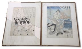 TWO JAPANESE WOODBLOCK PRINTS