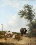 CIRCLE OF WILLIAM SHAYER (1787-1879), CATTLE AND SHEEP AT REST
