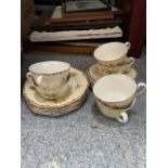 Six Royal Winton chintz teacups, saucers and tea plates (18)