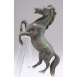 A bronze model of a horse