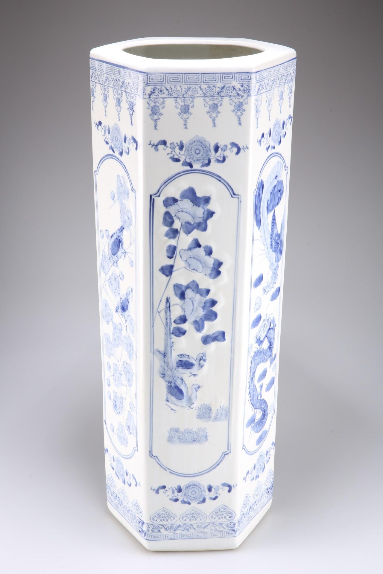 Oriental blue and white stickstand - Image 2 of 7