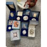 Halcyon Days enamel boxes, various designs, cased (15)