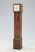 An Art Deco oak grandmother clock