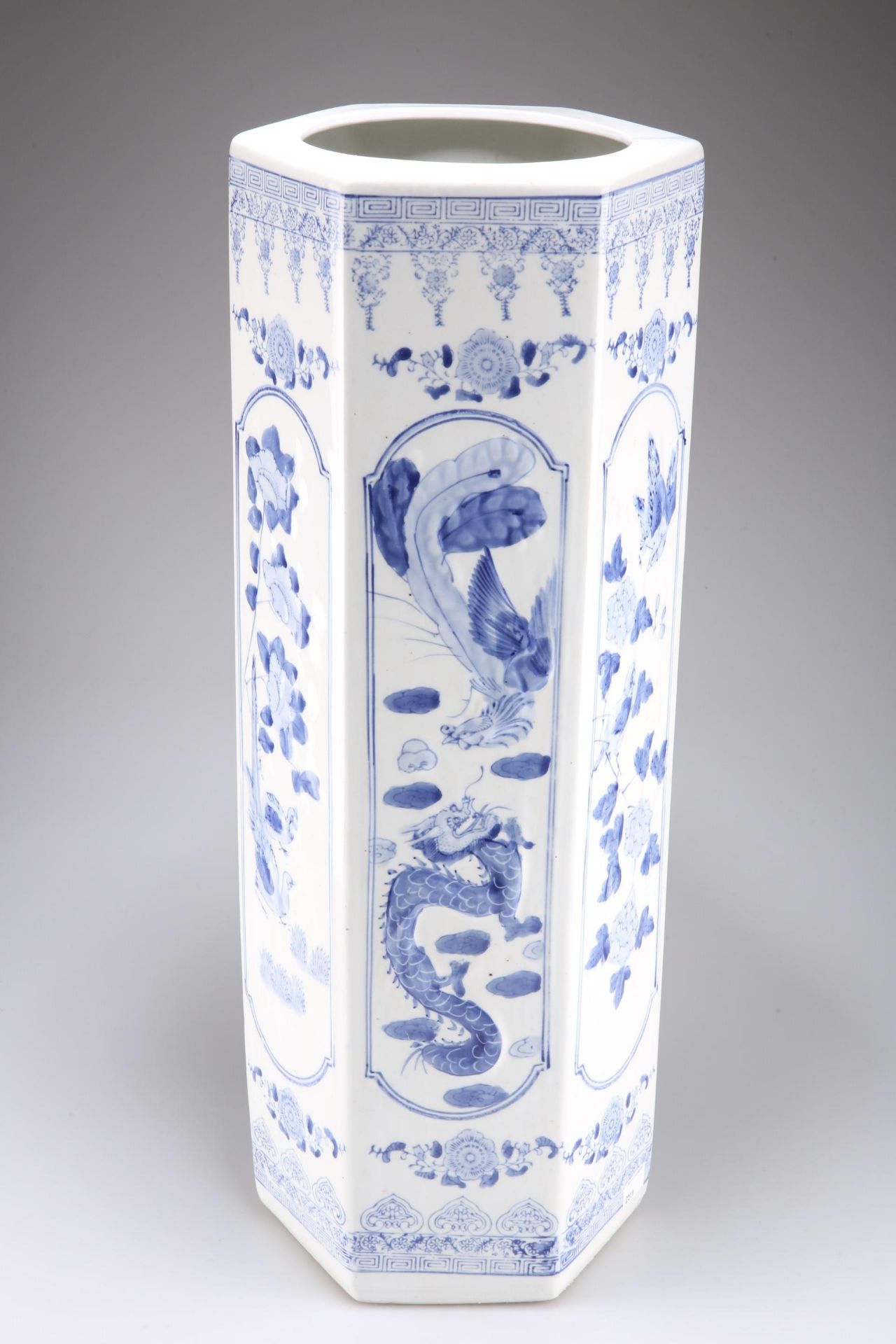 Oriental blue and white stickstand - Image 3 of 7