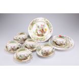 A Copeland Spode Indian Tree pattern tea set for six, with two plates, retailed by Thomas Goode & So