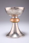 A CONTINENTAL SILVER AND ENAMEL CHALICE