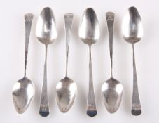 A SET OF SIX GEORGE III SILVER TEASPOONS