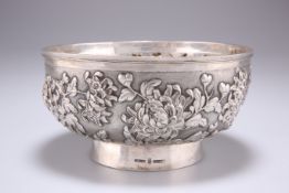 A CHINESE EXPORT SILVER BOWL