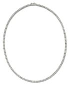 A DIAMOND LINE NECKLACE