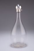 A VICTORIAN SILVER-MOUNTED DECANTER